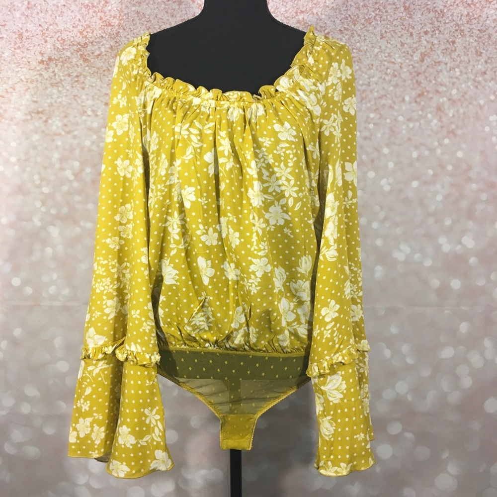 Free People Intimately Marigold Bodysuit